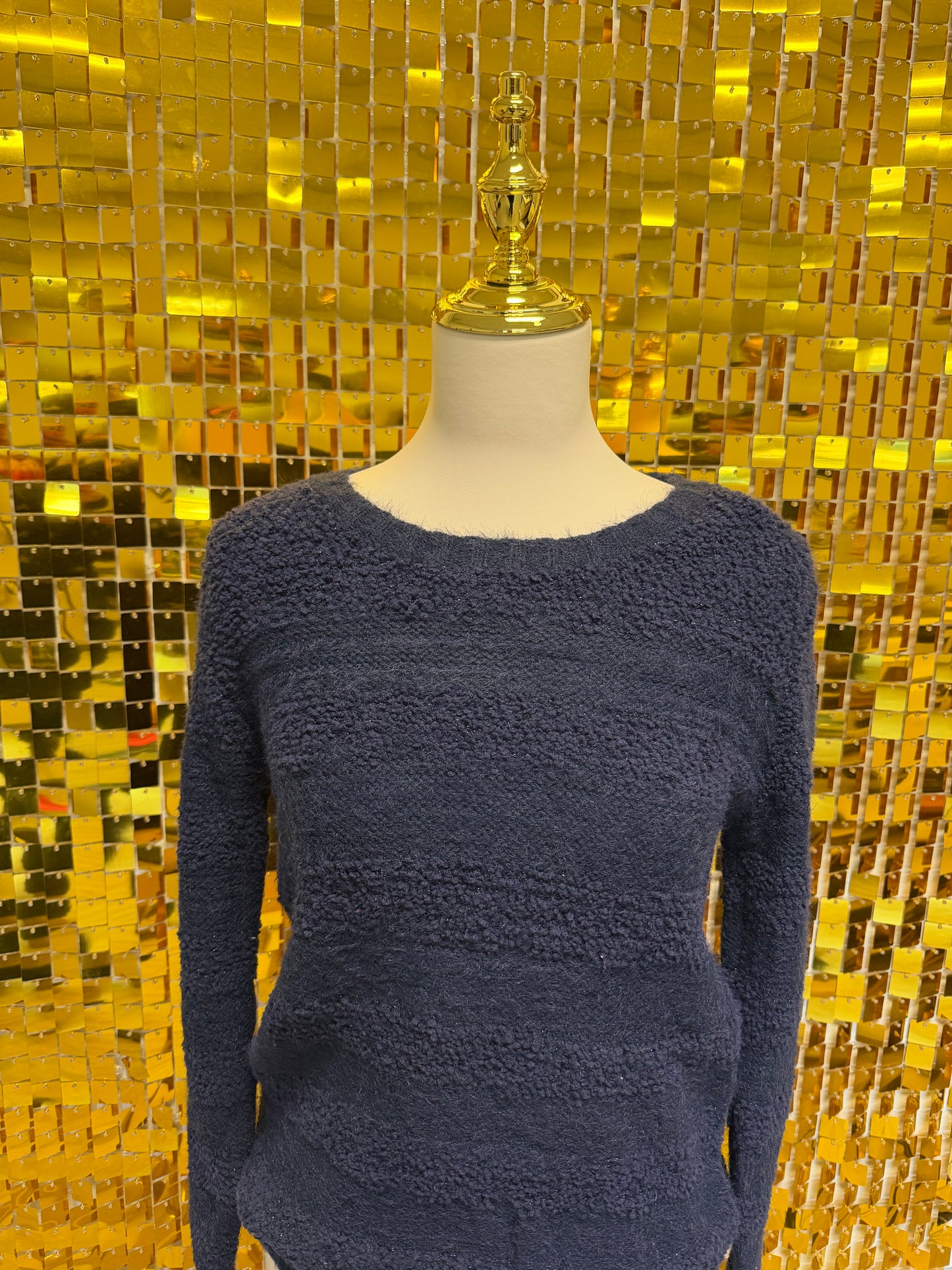 Navy Blue Sparkly Sweater