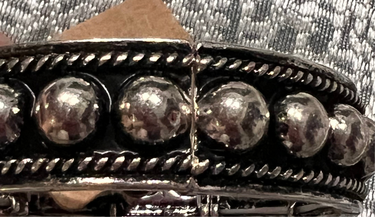 Silver western bracelet