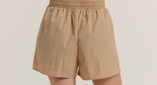 Khaki work out/athletic shorts