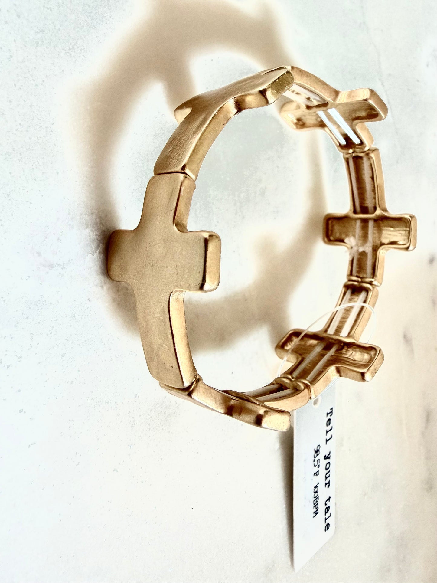 Gold Cross Bracelet