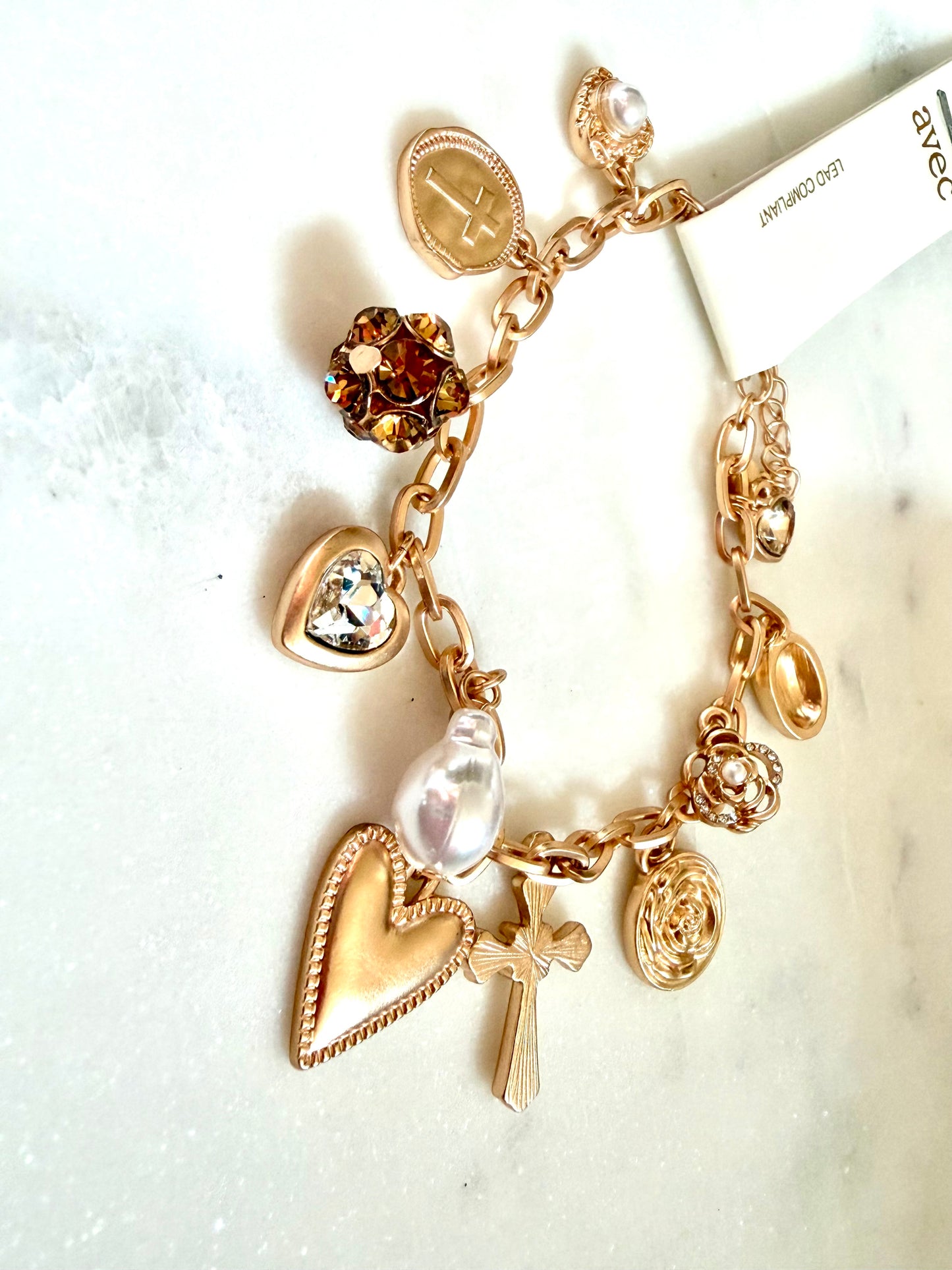 Gold Charm Bracelet