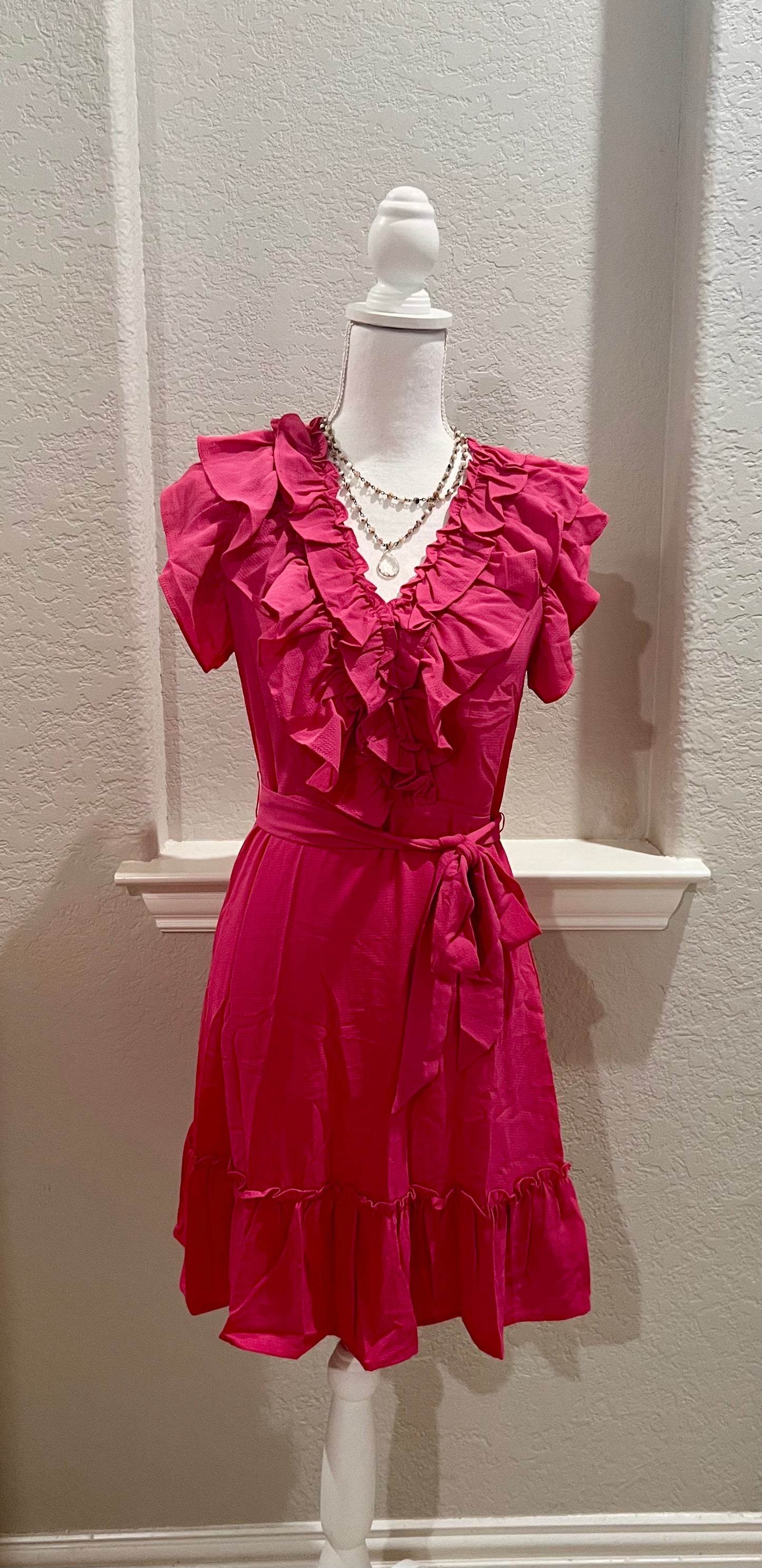 Pink Ruffle Dress