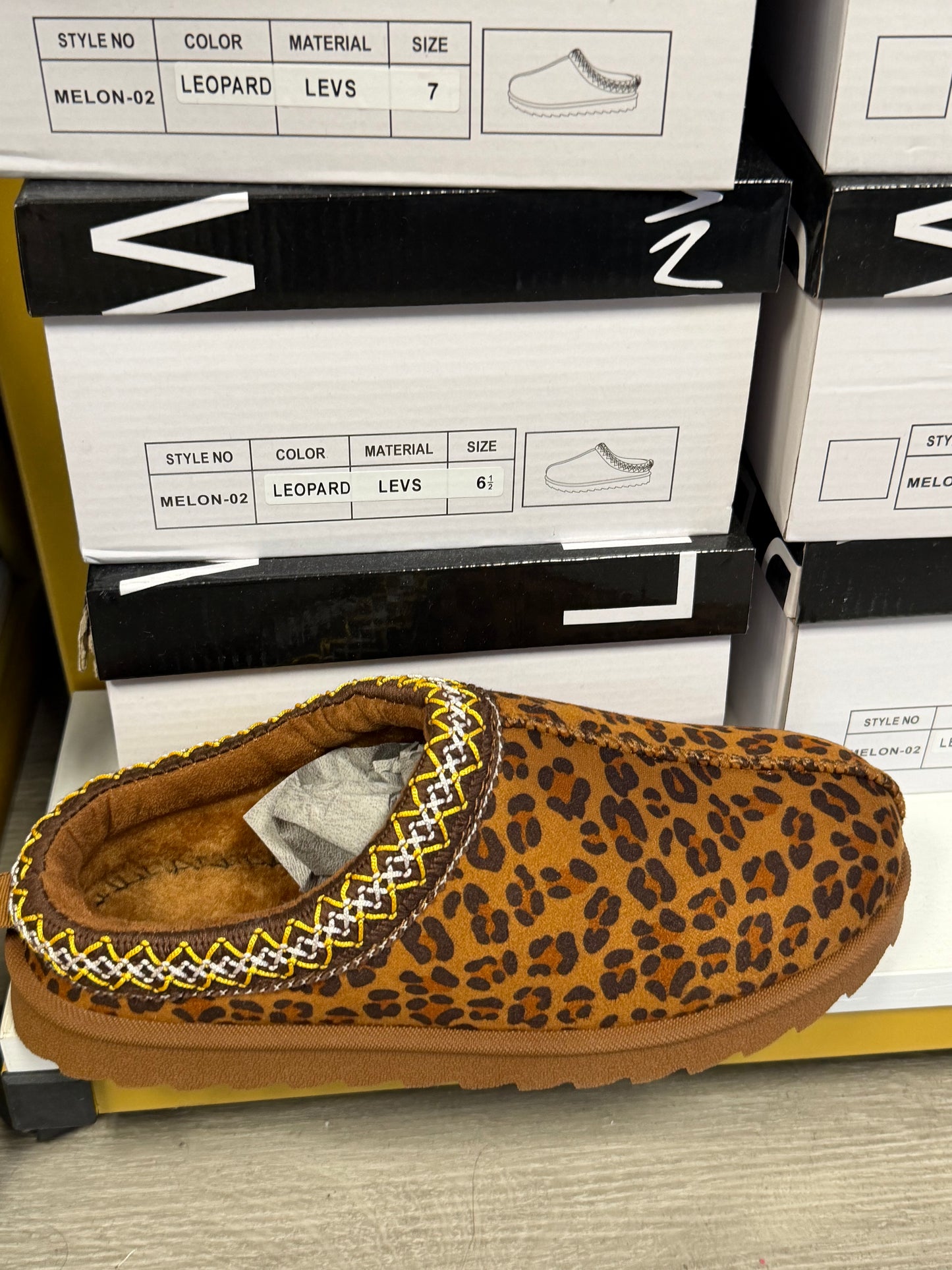 Leopard Slip on Shoes