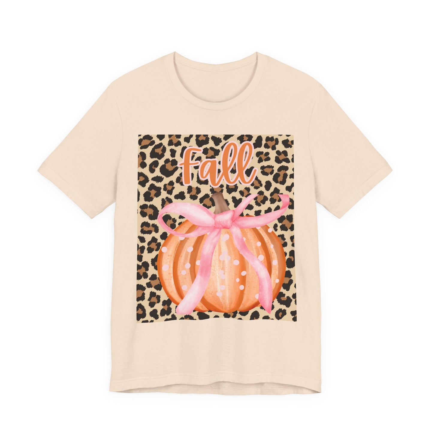 Fall-Themed Unisex Jersey Tee, Perfect for Autumn Celebrations, Casual Wear, Gift for Friends, Pumpkin Design, Trendy Fall Fashion