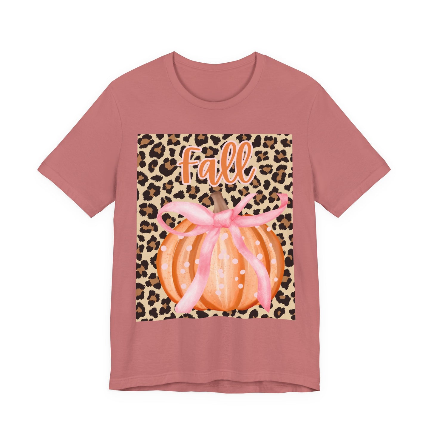 Fall-Themed Unisex Jersey Tee, Perfect for Autumn Celebrations, Casual Wear, Gift for Friends, Pumpkin Design, Trendy Fall Fashion
