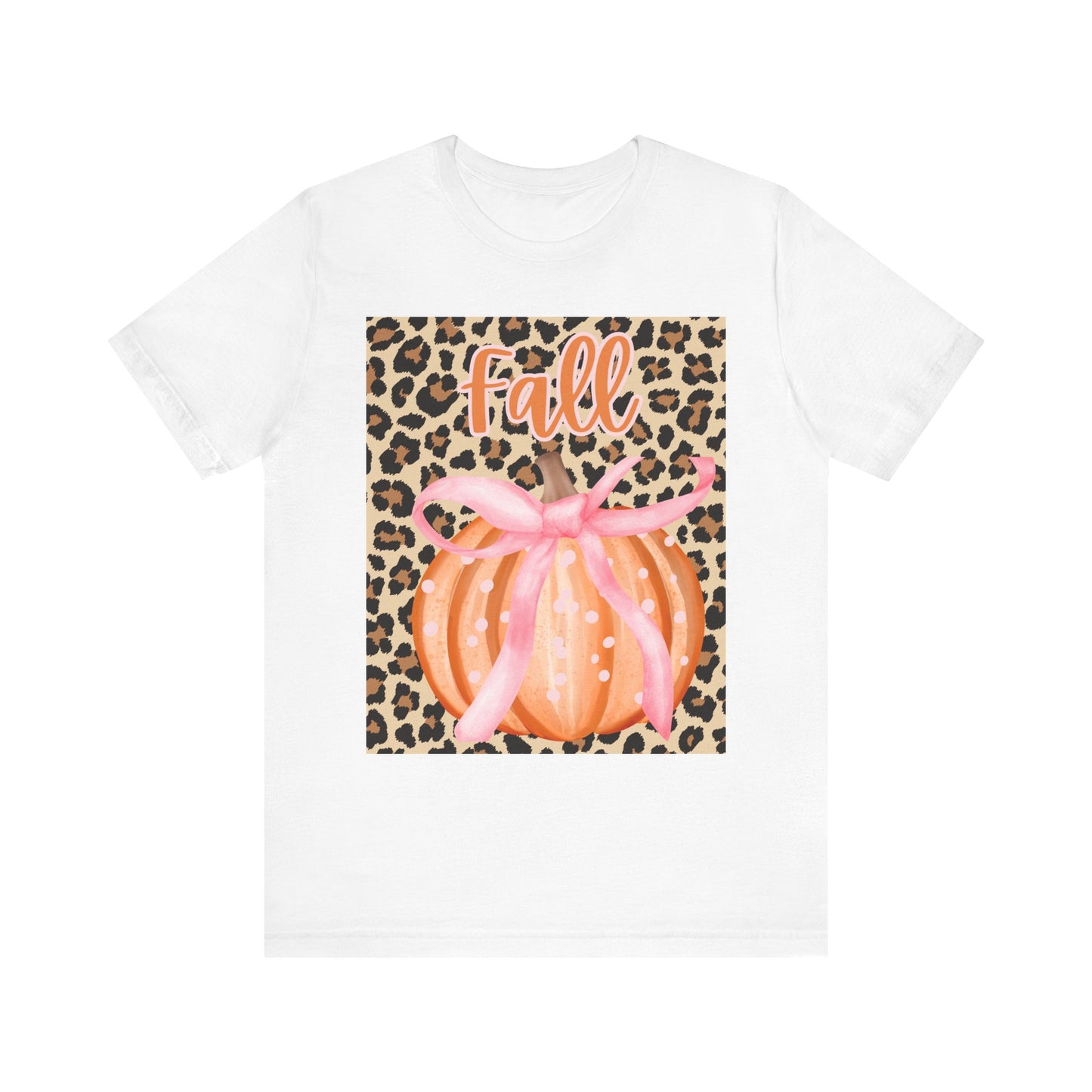 Fall-Themed Unisex Jersey Tee, Perfect for Autumn Celebrations, Casual Wear, Gift for Friends, Pumpkin Design, Trendy Fall Fashion