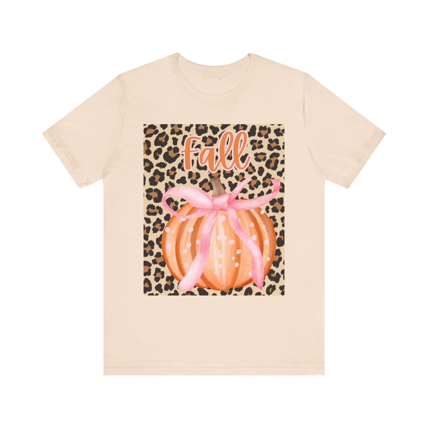 Fall-Themed Unisex Jersey Tee, Perfect for Autumn Celebrations, Casual Wear, Gift for Friends, Pumpkin Design, Trendy Fall Fashion