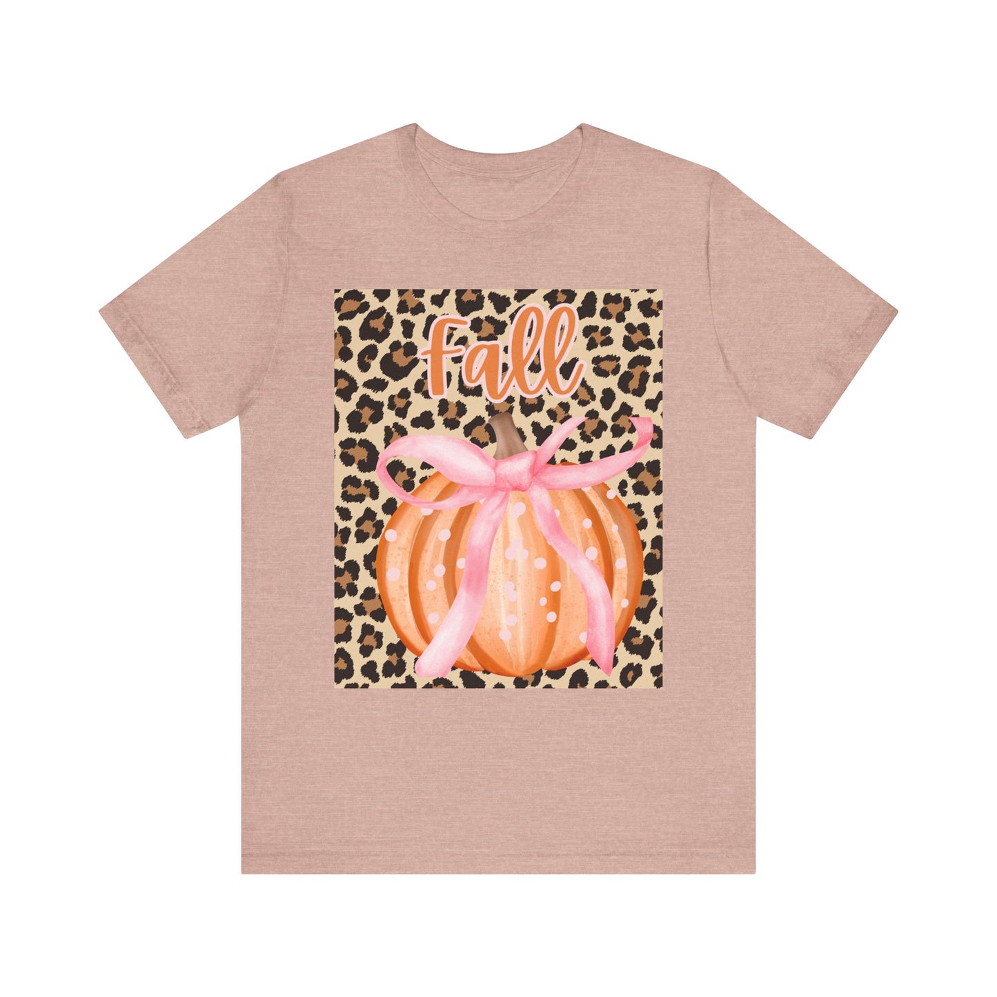 Fall-Themed Unisex Jersey Tee, Perfect for Autumn Celebrations, Casual Wear, Gift for Friends, Pumpkin Design, Trendy Fall Fashion