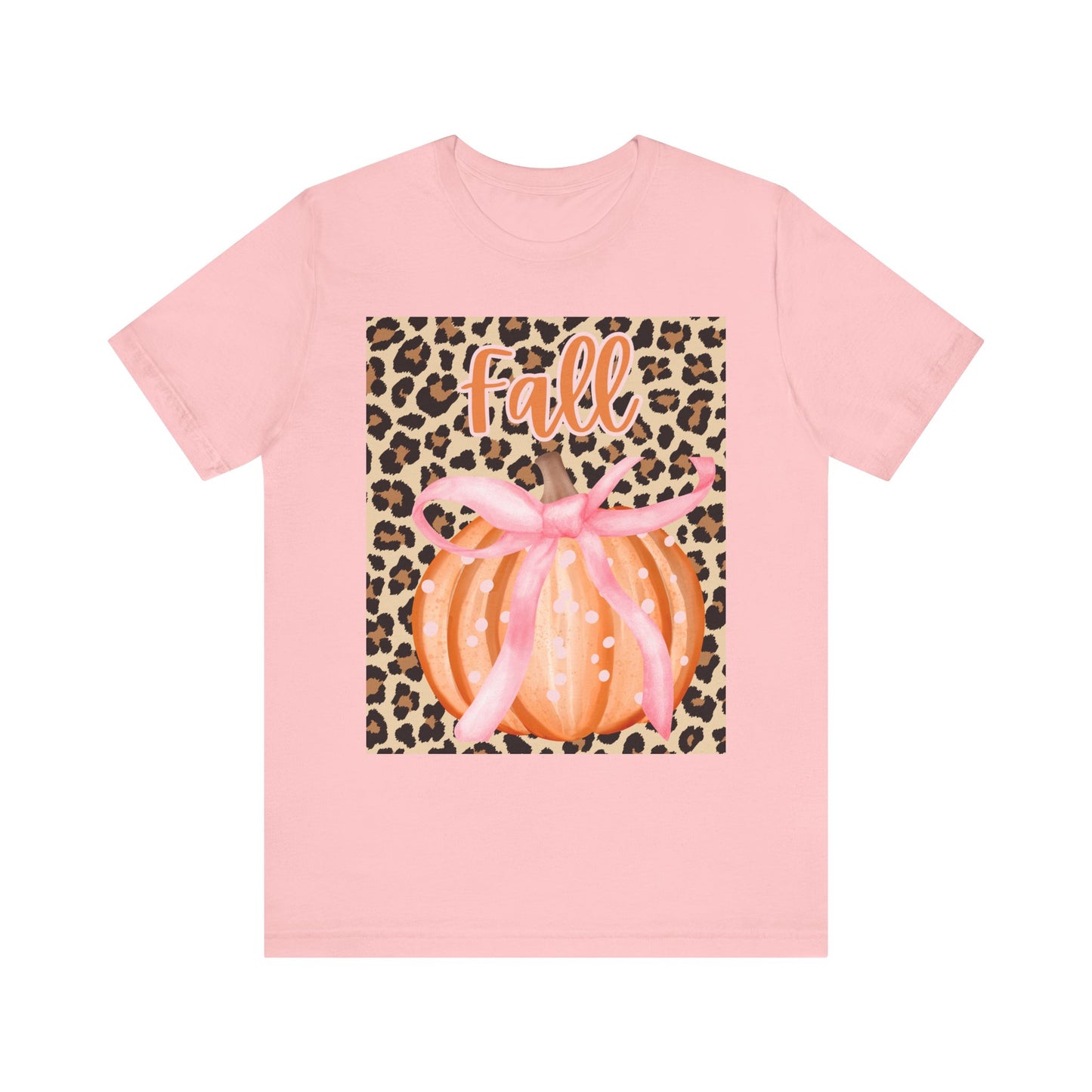 Fall-Themed Unisex Jersey Tee, Perfect for Autumn Celebrations, Casual Wear, Gift for Friends, Pumpkin Design, Trendy Fall Fashion