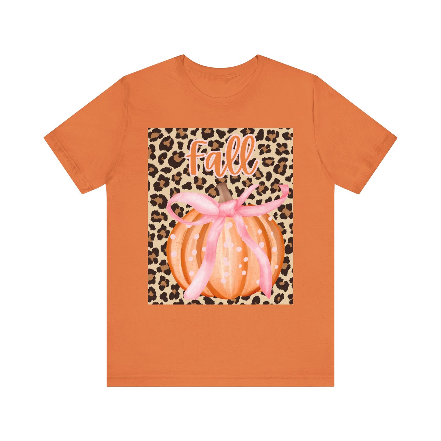 Fall-Themed Unisex Jersey Tee, Perfect for Autumn Celebrations, Casual Wear, Gift for Friends, Pumpkin Design, Trendy Fall Fashion