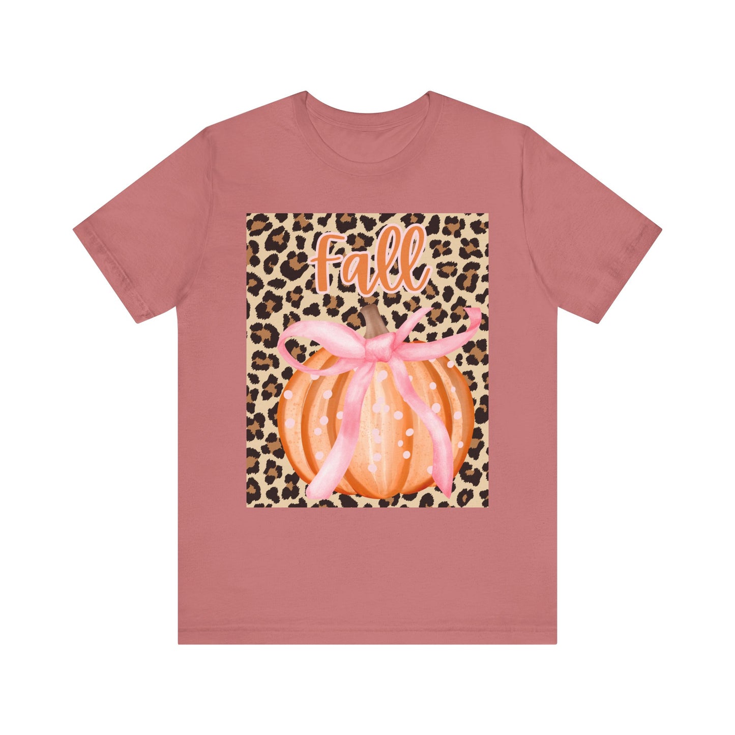 Fall-Themed Unisex Jersey Tee, Perfect for Autumn Celebrations, Casual Wear, Gift for Friends, Pumpkin Design, Trendy Fall Fashion