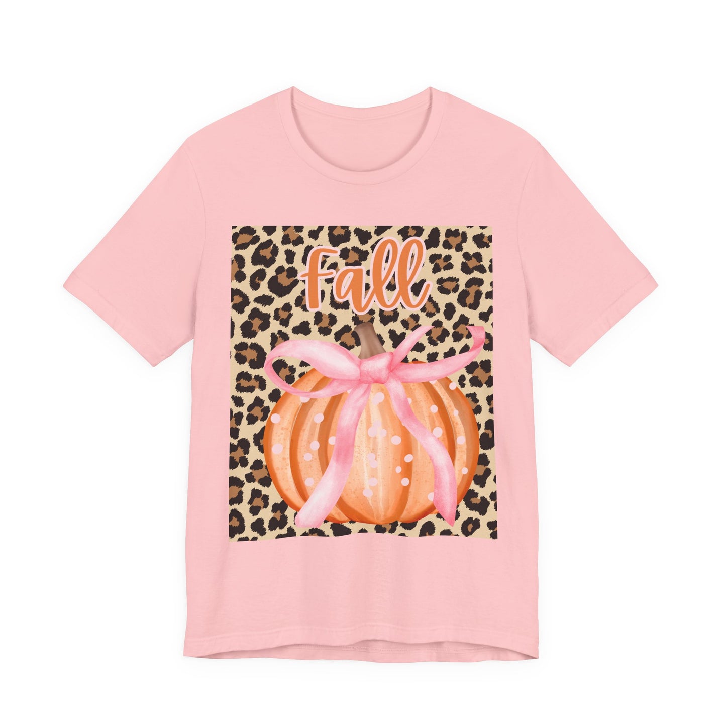 Fall-Themed Unisex Jersey Tee, Perfect for Autumn Celebrations, Casual Wear, Gift for Friends, Pumpkin Design, Trendy Fall Fashion