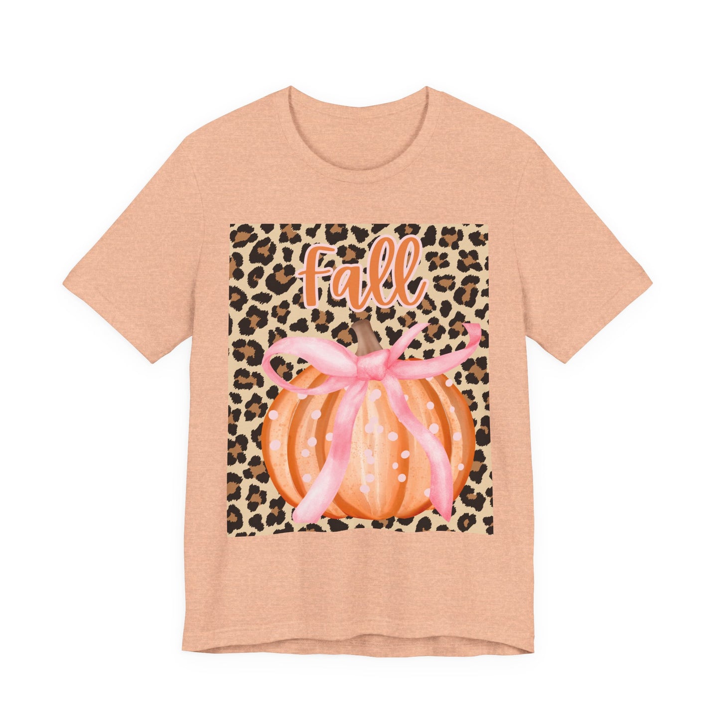 Fall-Themed Unisex Jersey Tee, Perfect for Autumn Celebrations, Casual Wear, Gift for Friends, Pumpkin Design, Trendy Fall Fashion
