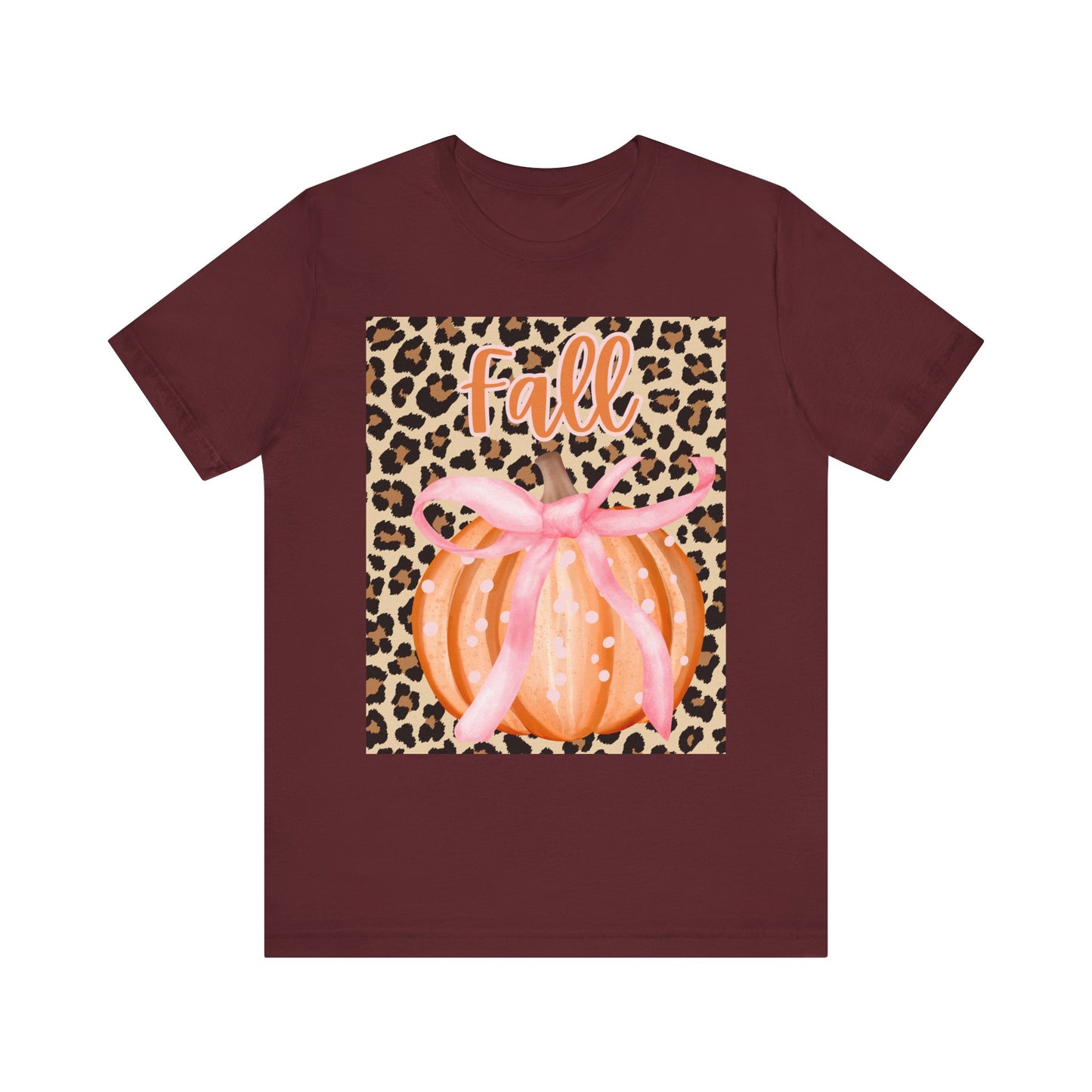 Fall-Themed Unisex Jersey Tee, Perfect for Autumn Celebrations, Casual Wear, Gift for Friends, Pumpkin Design, Trendy Fall Fashion