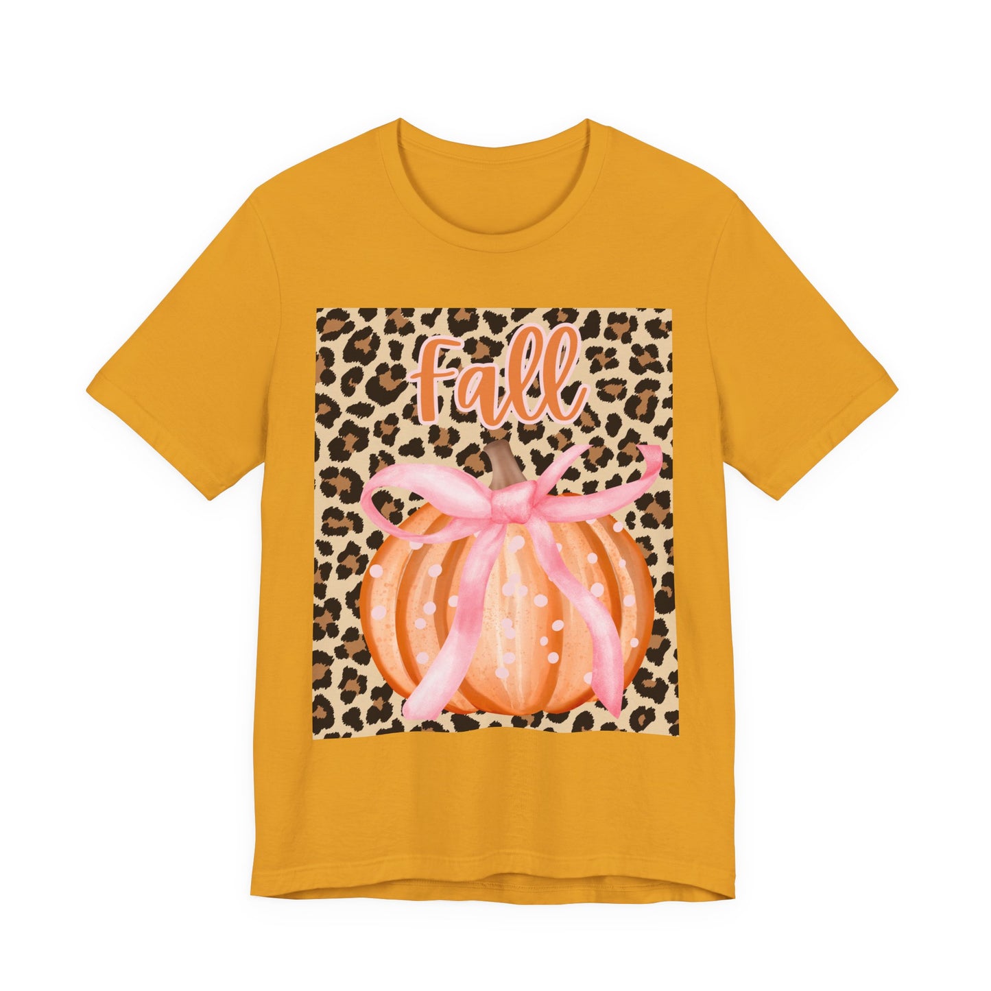 Fall-Themed Unisex Jersey Tee, Perfect for Autumn Celebrations, Casual Wear, Gift for Friends, Pumpkin Design, Trendy Fall Fashion
