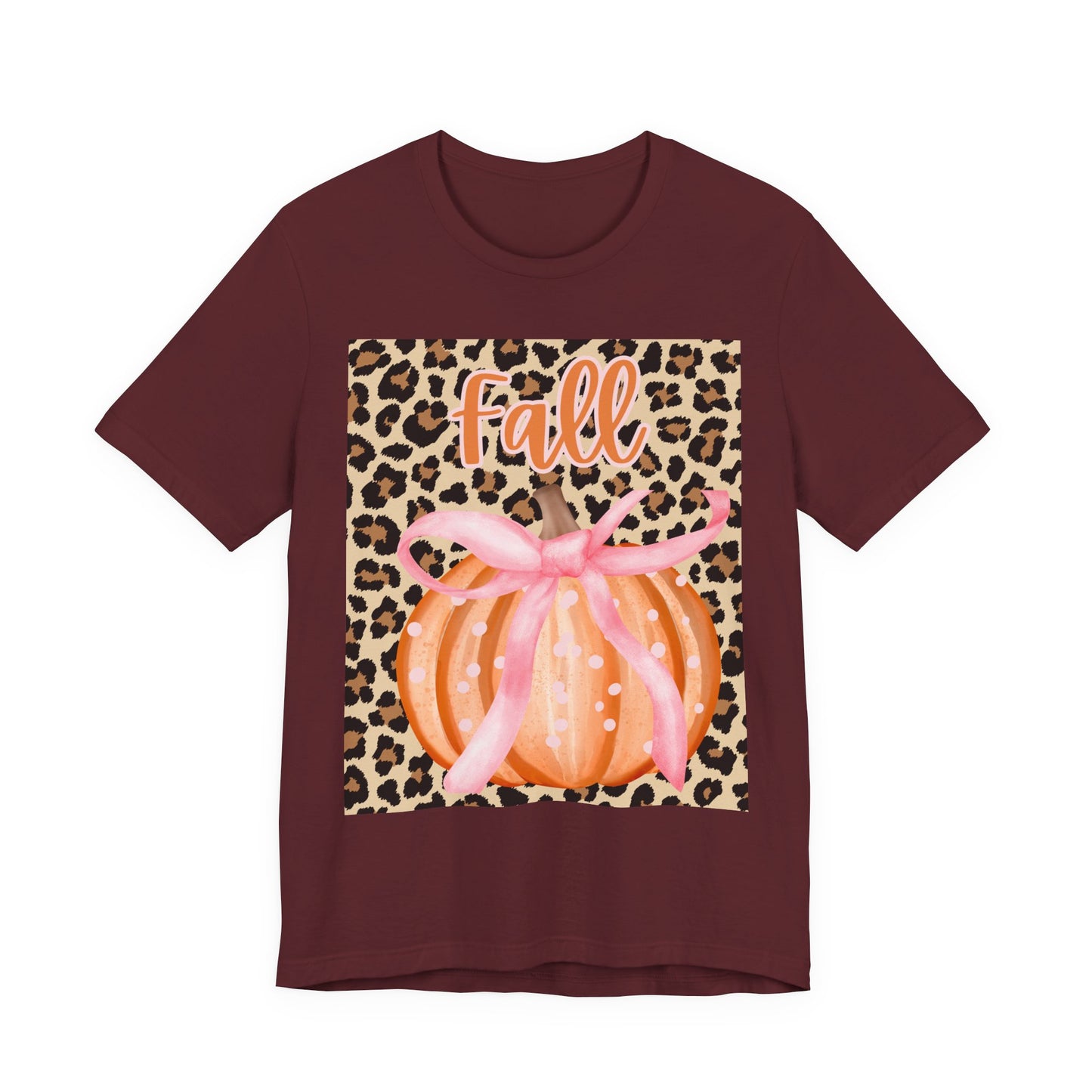 Fall-Themed Unisex Jersey Tee, Perfect for Autumn Celebrations, Casual Wear, Gift for Friends, Pumpkin Design, Trendy Fall Fashion