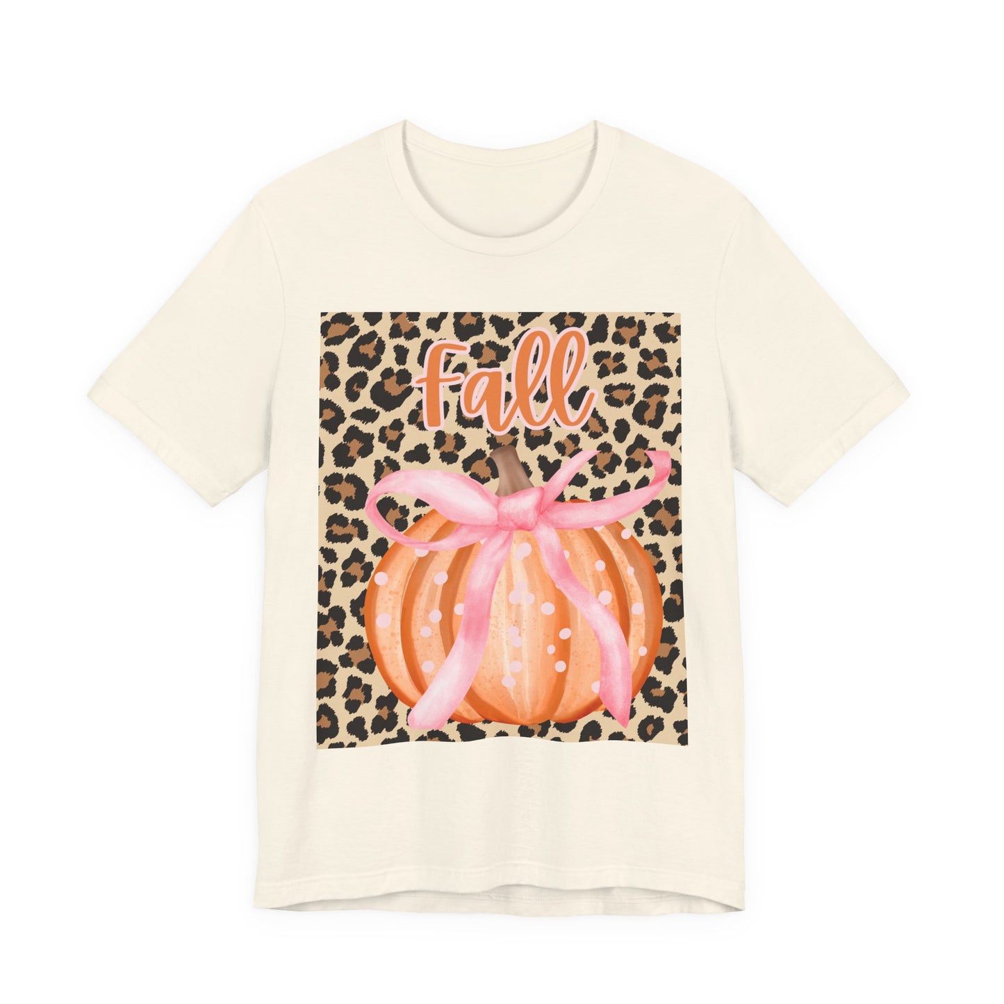 Fall-Themed Unisex Jersey Tee, Perfect for Autumn Celebrations, Casual Wear, Gift for Friends, Pumpkin Design, Trendy Fall Fashion