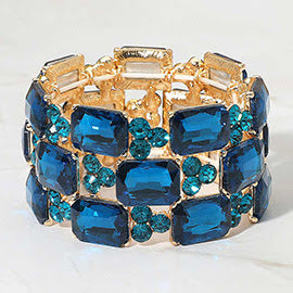 Blue jeweled bracelet