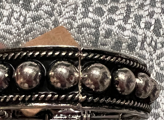 Silver western bracelet