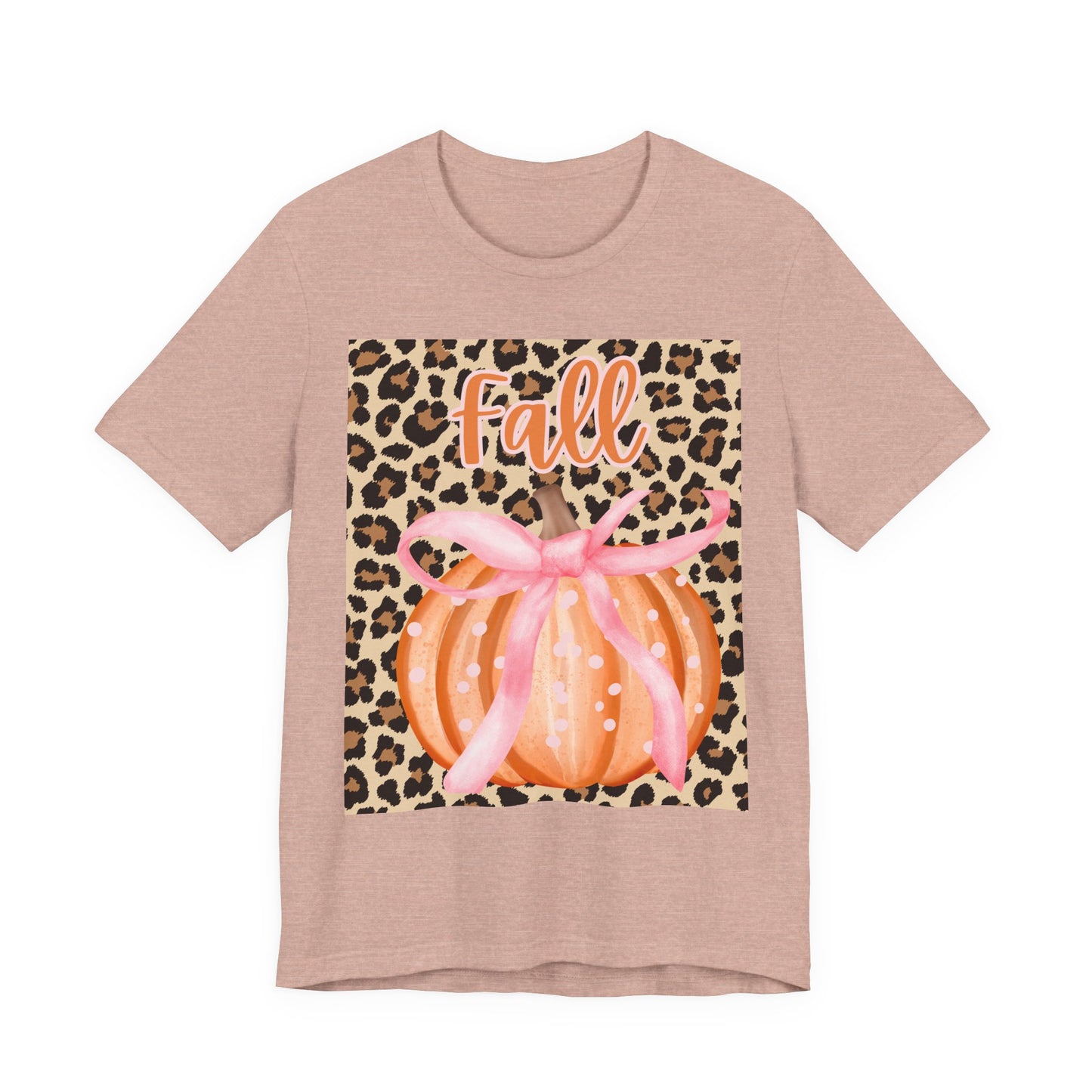Fall-Themed Unisex Jersey Tee, Perfect for Autumn Celebrations, Casual Wear, Gift for Friends, Pumpkin Design, Trendy Fall Fashion