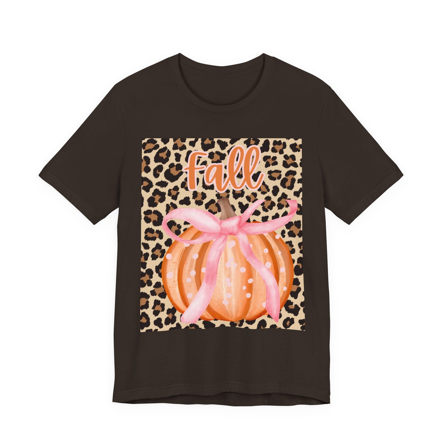 Fall-Themed Unisex Jersey Tee, Perfect for Autumn Celebrations, Casual Wear, Gift for Friends, Pumpkin Design, Trendy Fall Fashion