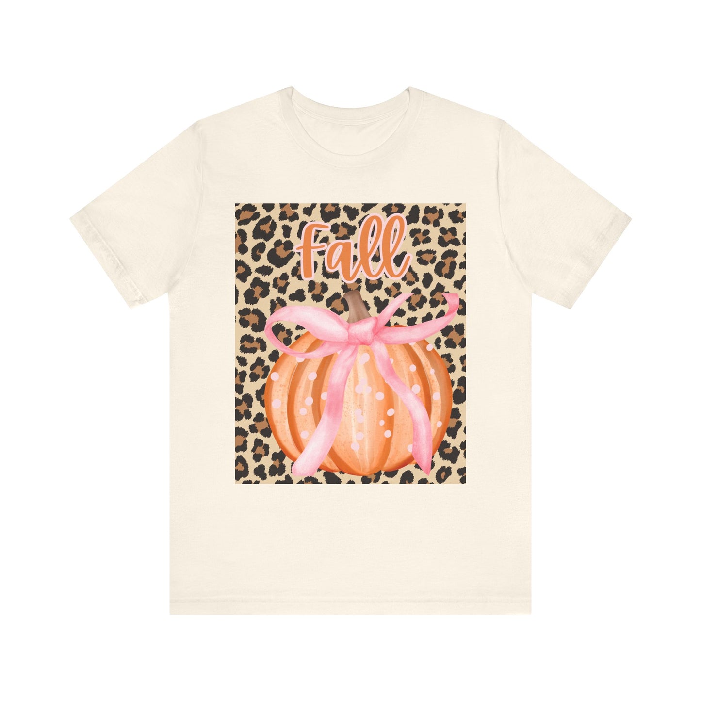 Fall-Themed Unisex Jersey Tee, Perfect for Autumn Celebrations, Casual Wear, Gift for Friends, Pumpkin Design, Trendy Fall Fashion