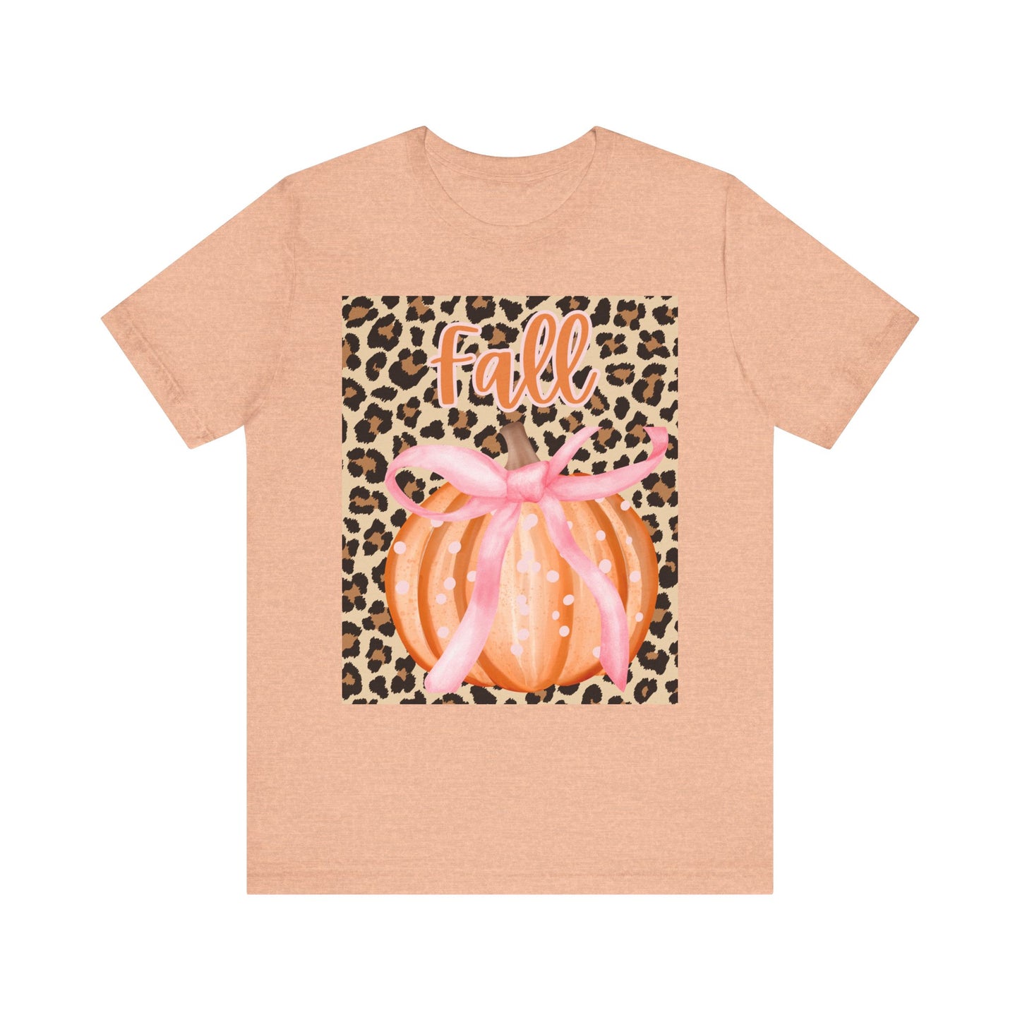 Fall-Themed Unisex Jersey Tee, Perfect for Autumn Celebrations, Casual Wear, Gift for Friends, Pumpkin Design, Trendy Fall Fashion