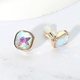 AB Stone CLIP ON Earrings
