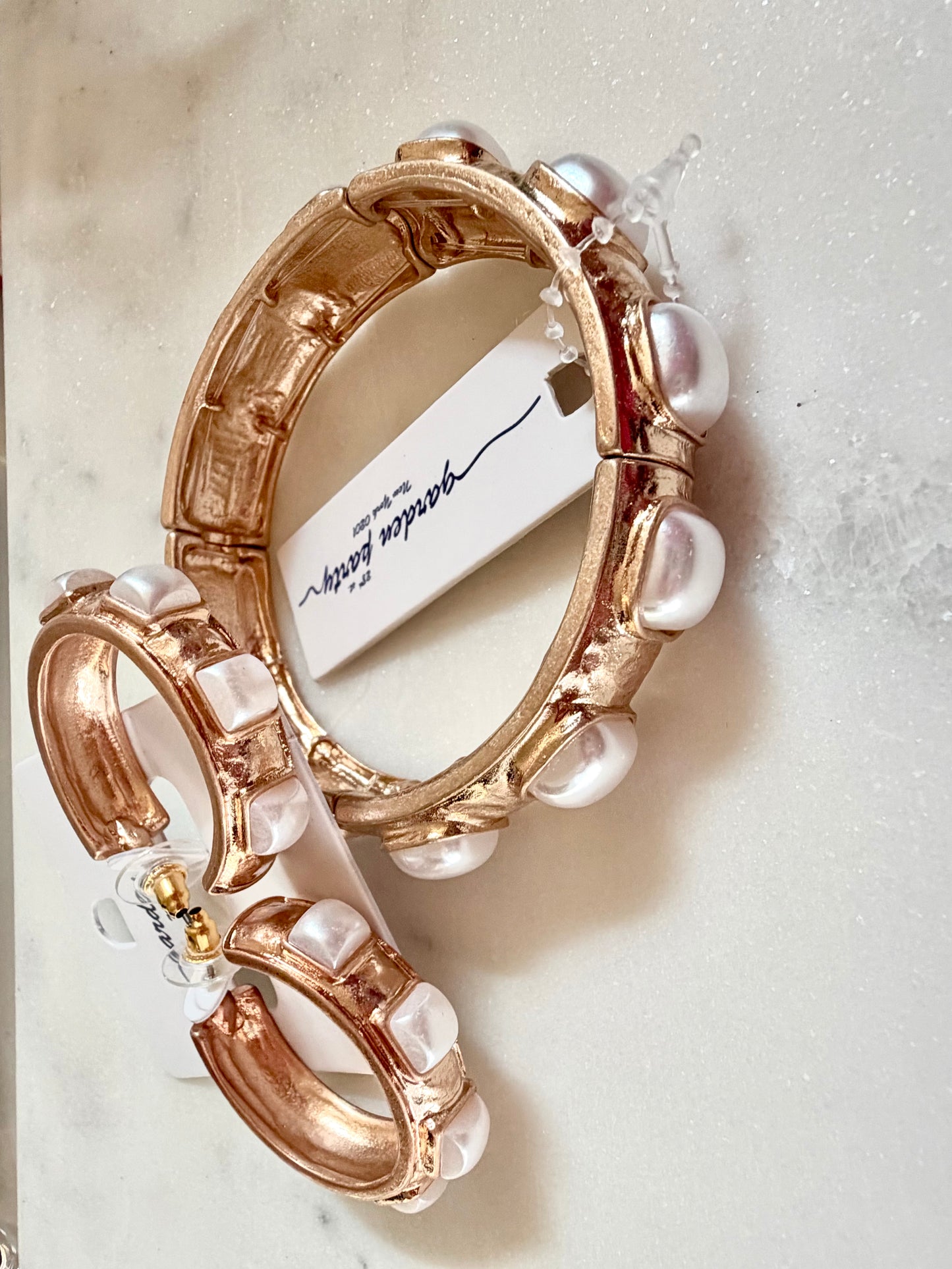 Faux pearl bracelet or earrings