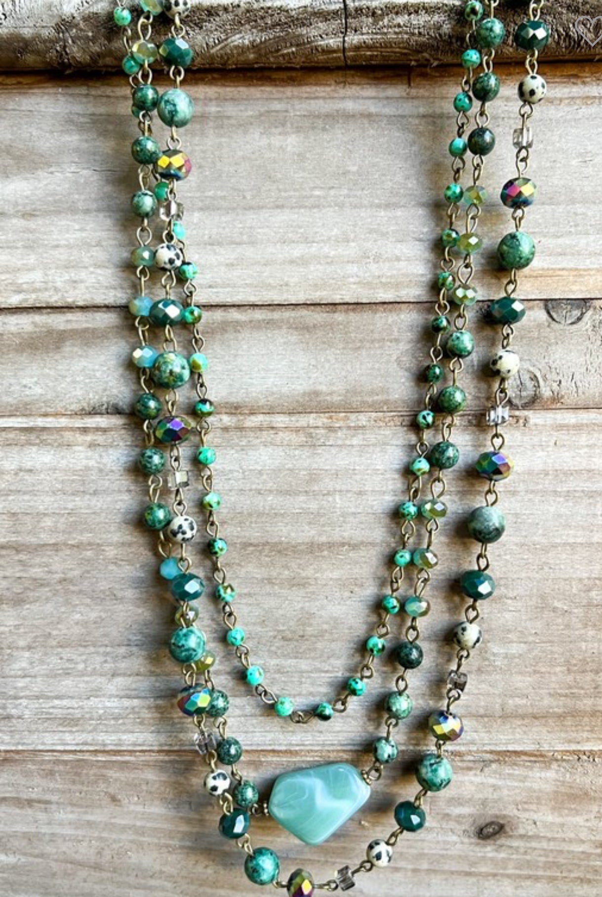 Turquoise beaded necklace