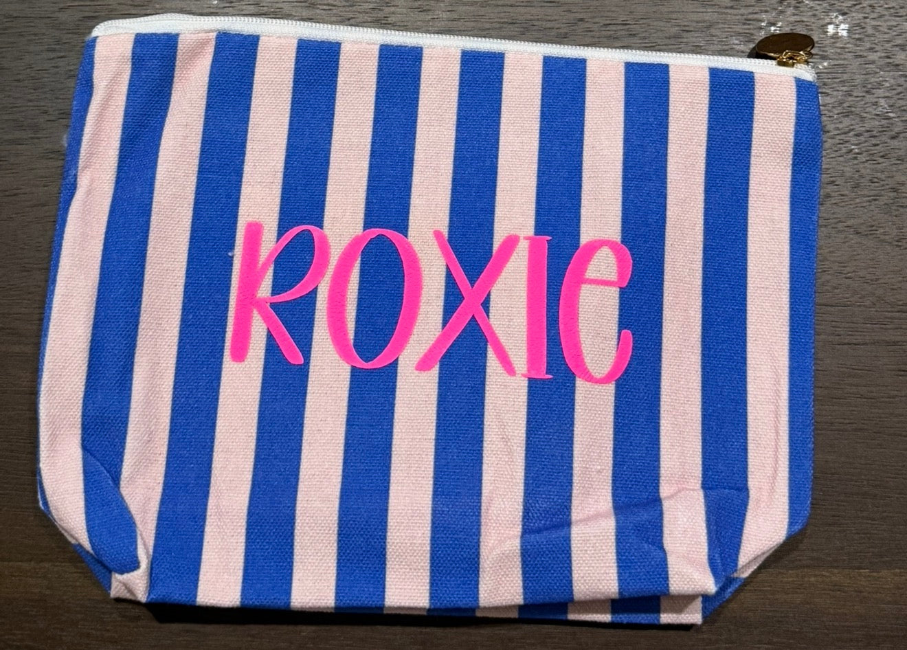 Canvas cosmetic bag