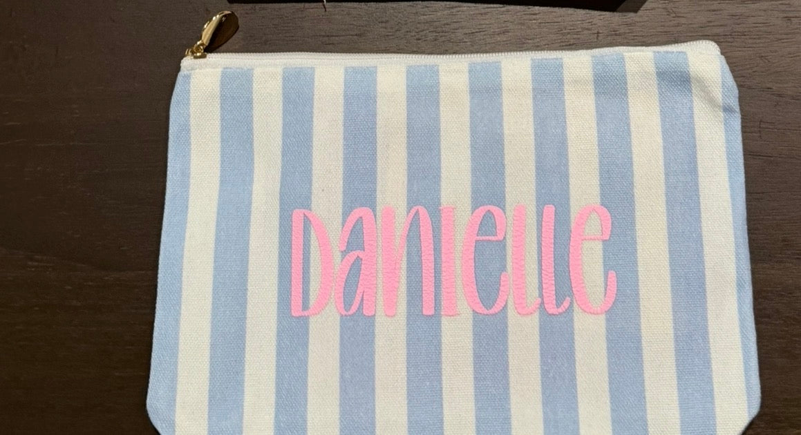 Canvas cosmetic bag