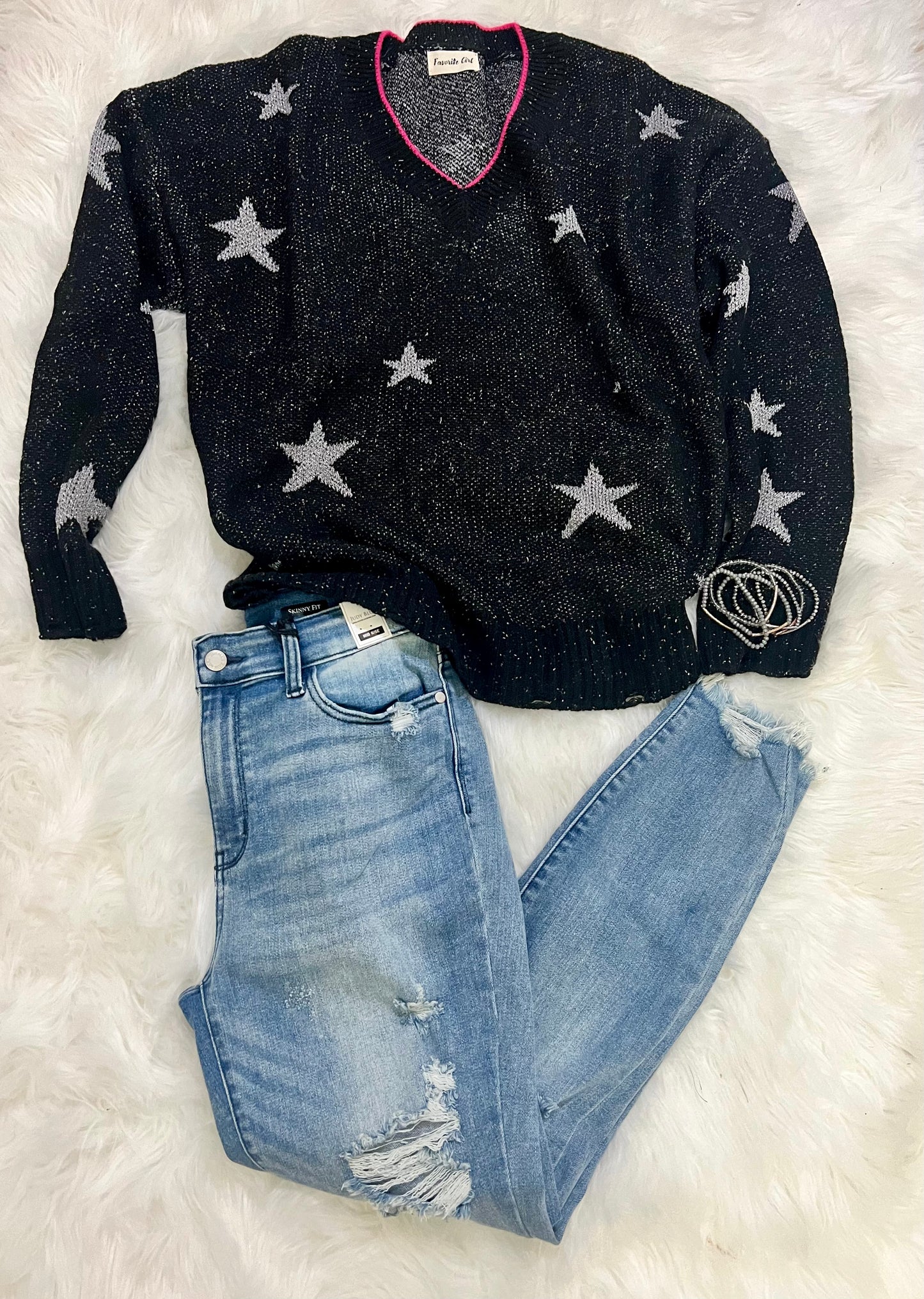 Sparkly Star Sweater