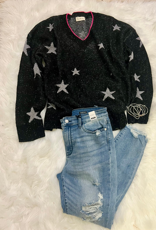 Sparkly Star Sweater