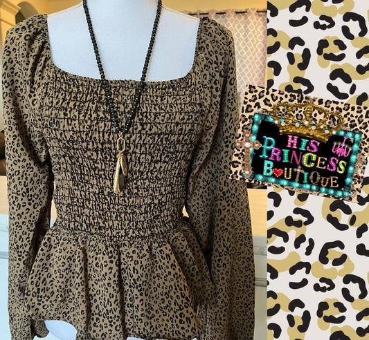 Leopard blouse