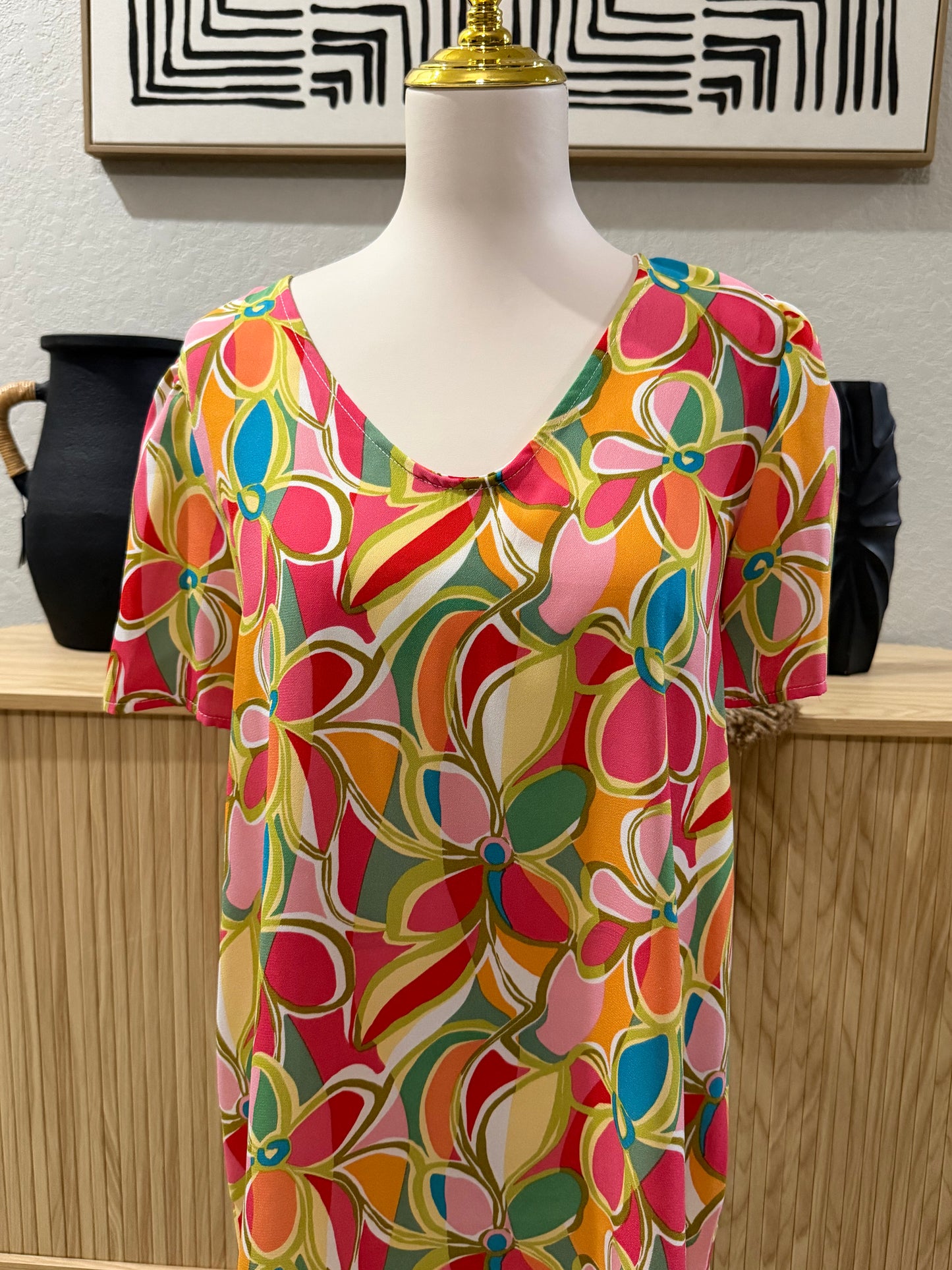 Retro Floral Top