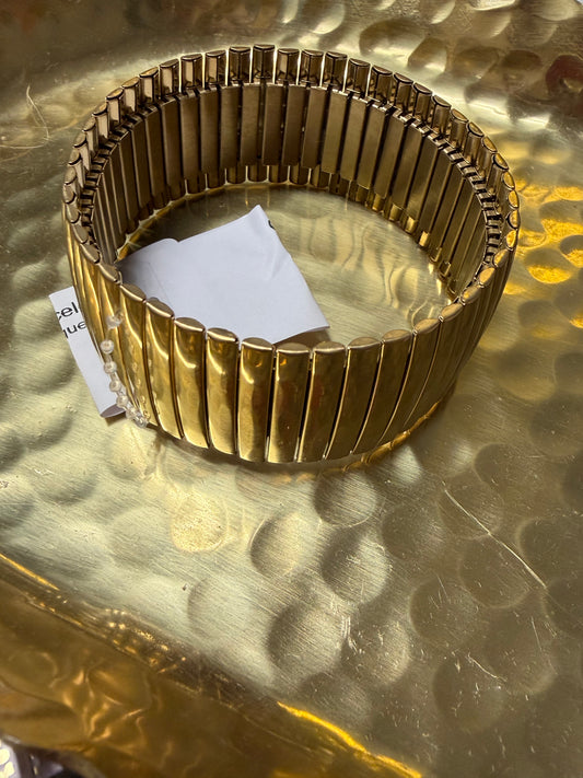 Gold Stretch Bangle Bracelet