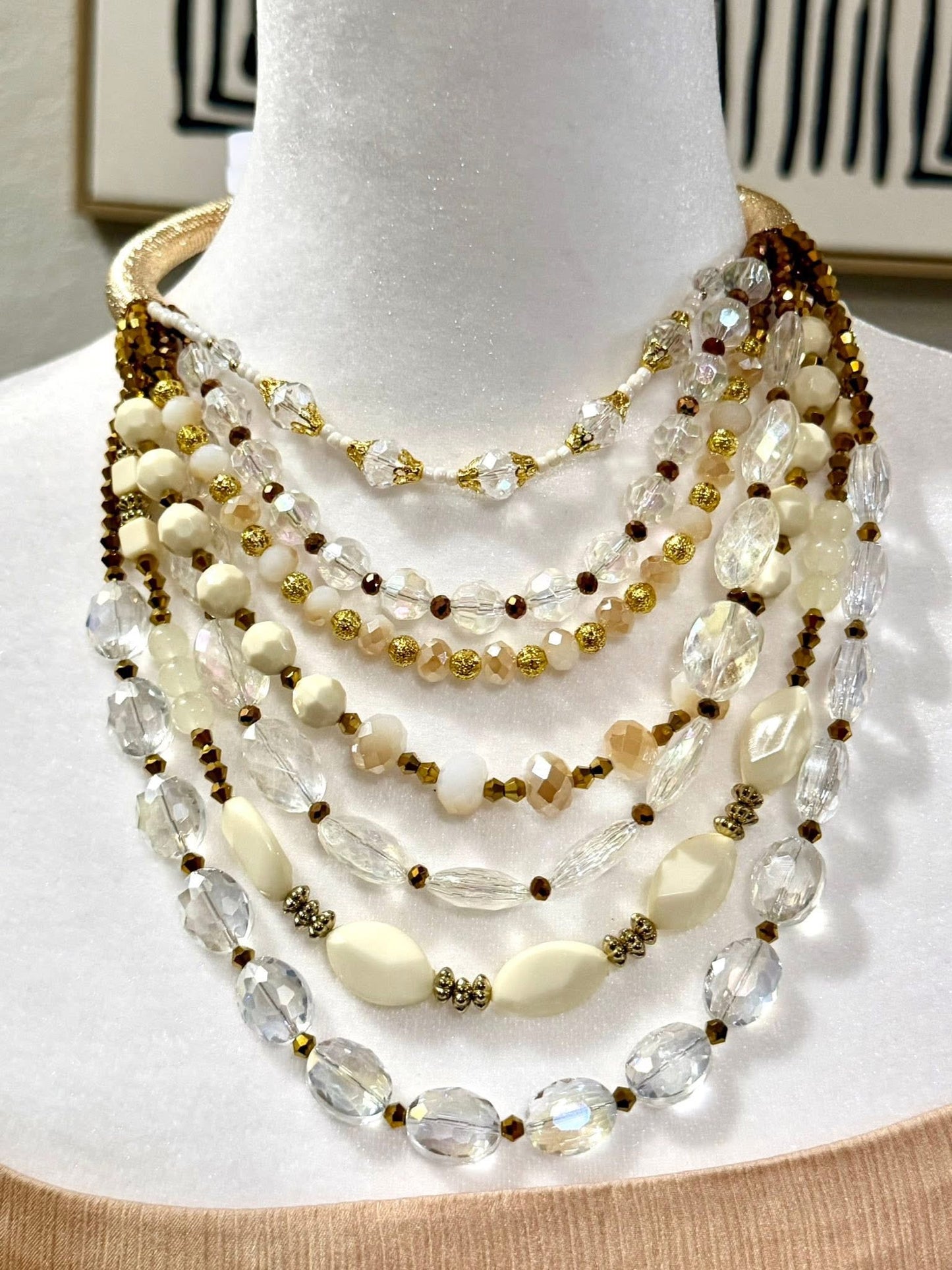Multi Layered Beaded Necklace