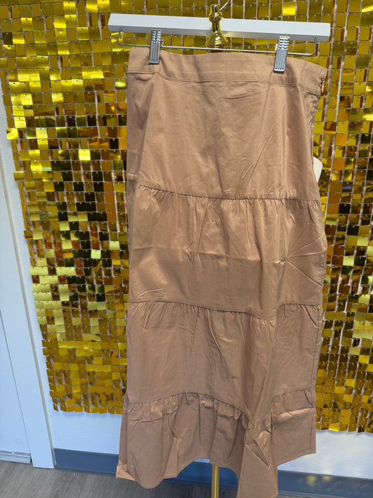 Tan long skirt misses