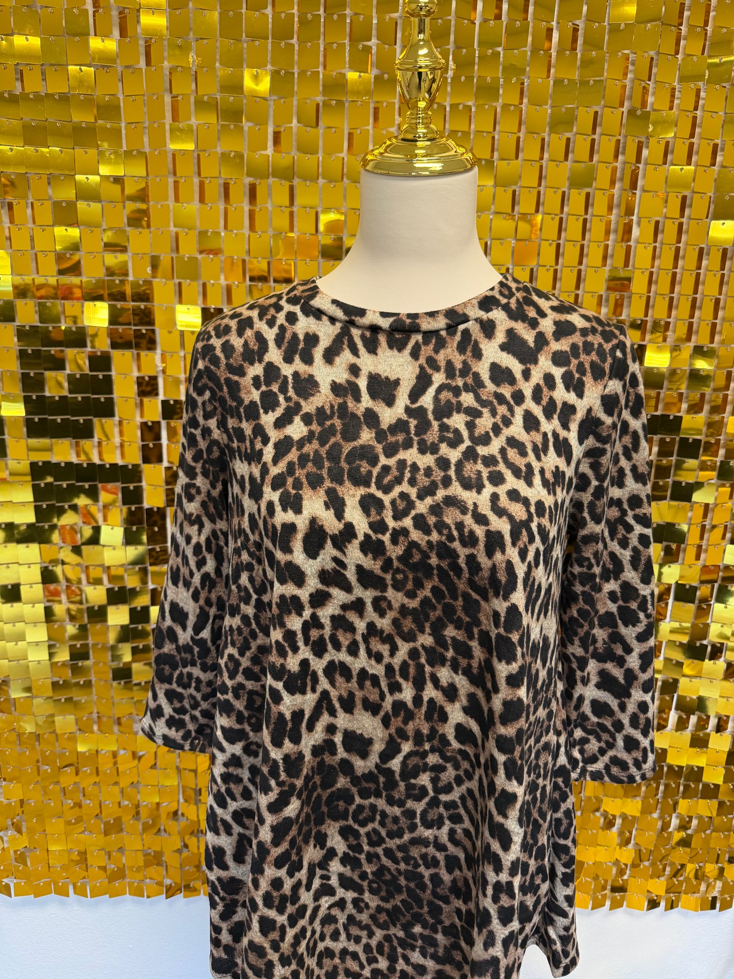 Leopard loose fit top