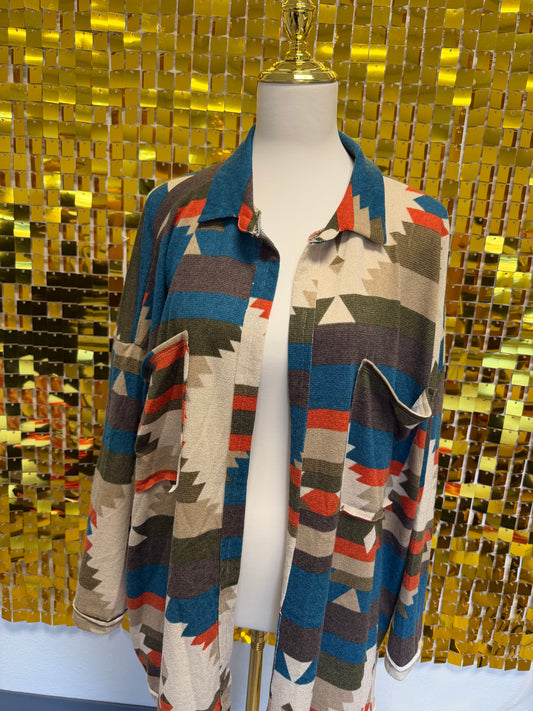 Western Aztec Cardigan