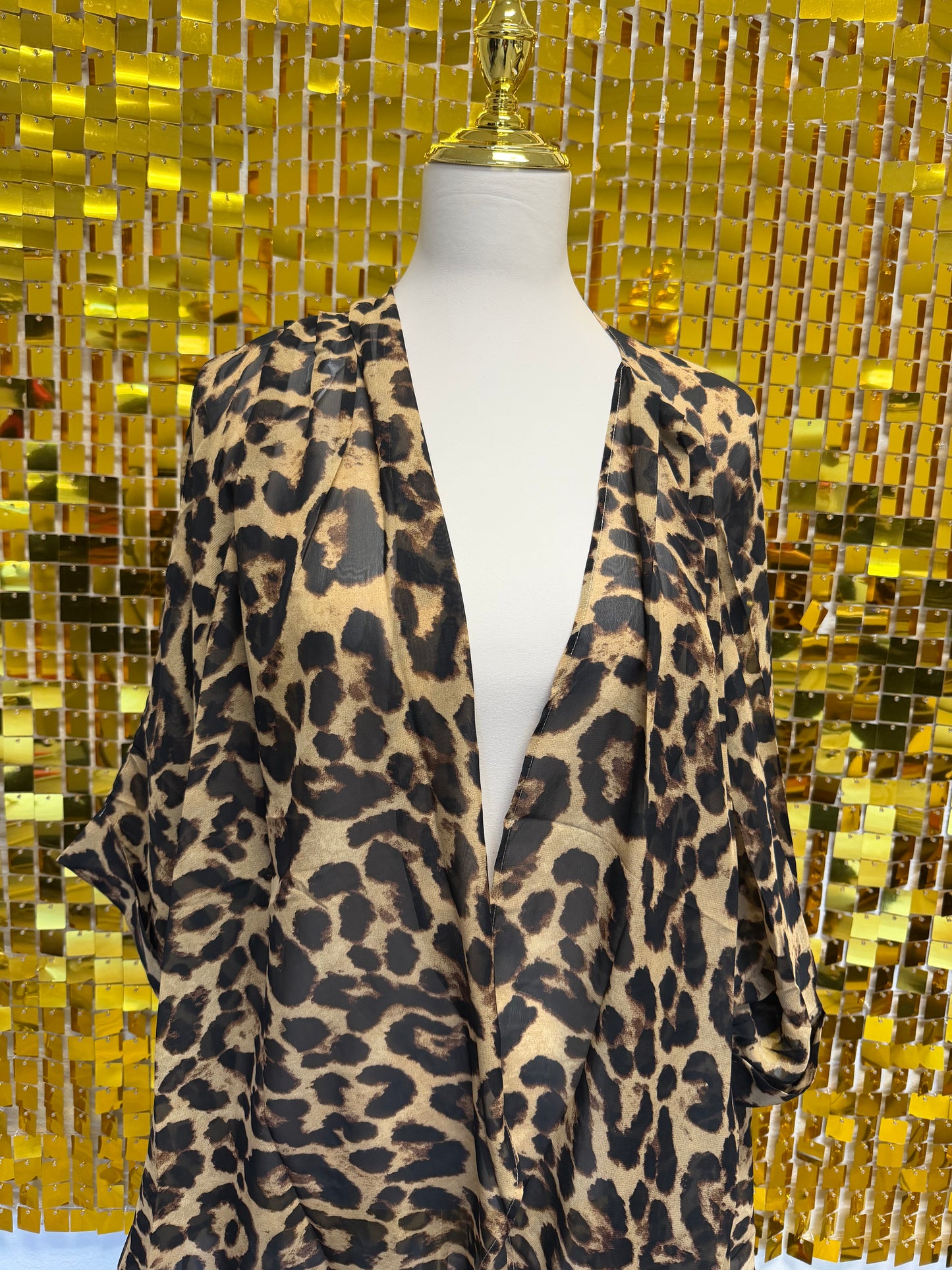Leopard thin cardigan