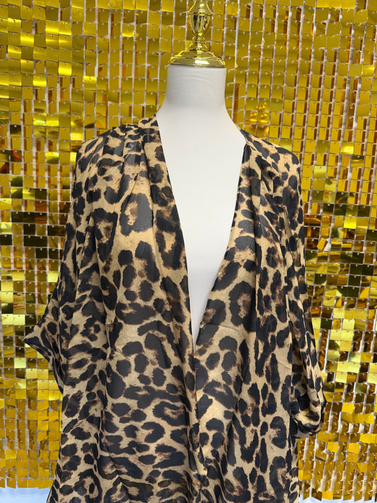 Leopard thin cardigan