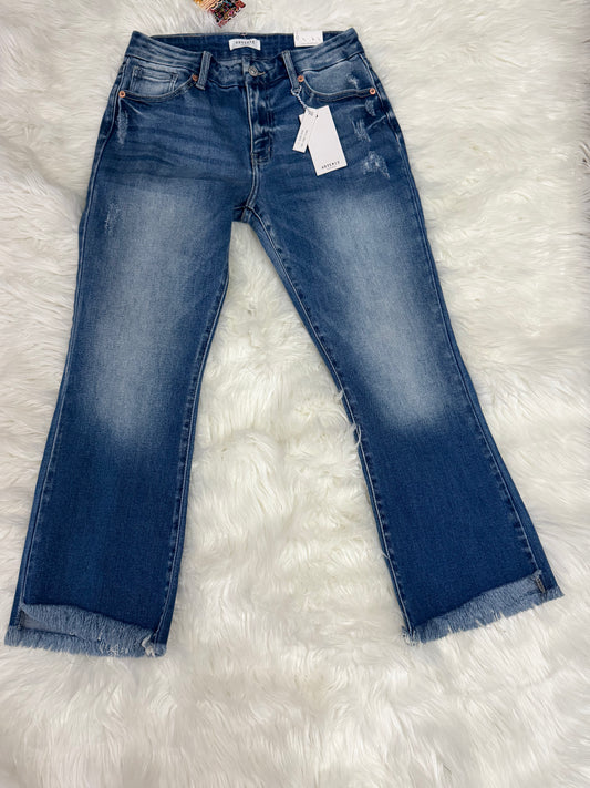 Artemis High Rise Crop Flare Jeans Size 7