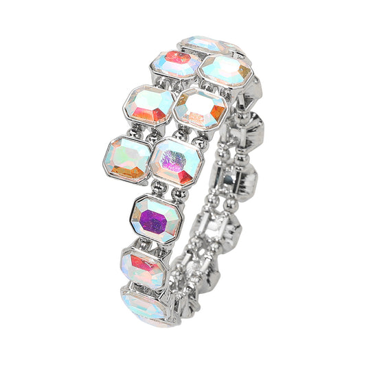 Rectangle ab stone bracelet